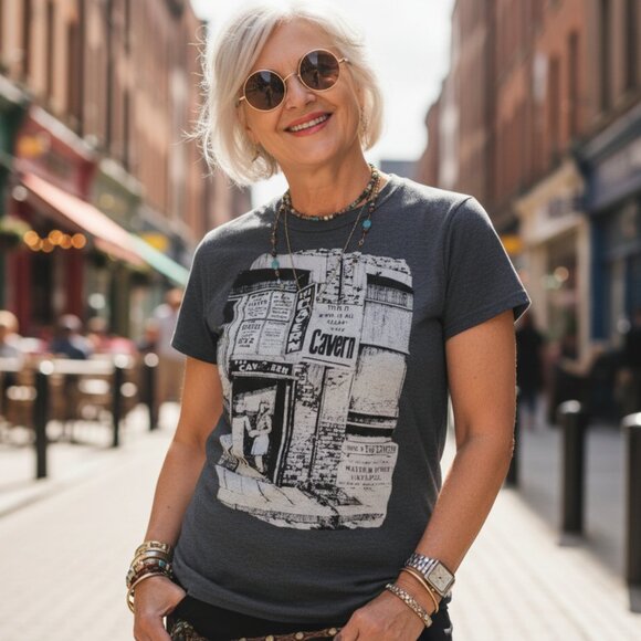 Vintage Tops - THE BEATLES CAVERN CLUB UK Liverpool Graphic Tee S M Artist  Rock Band Shirt